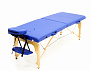 MET Comfort W2 Массажный стол складной, деревянный, синий
