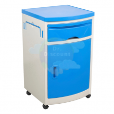 МЕТ ТK-110 Тумбочка прикроватная из пластика с выдвижным столиком, на колесах